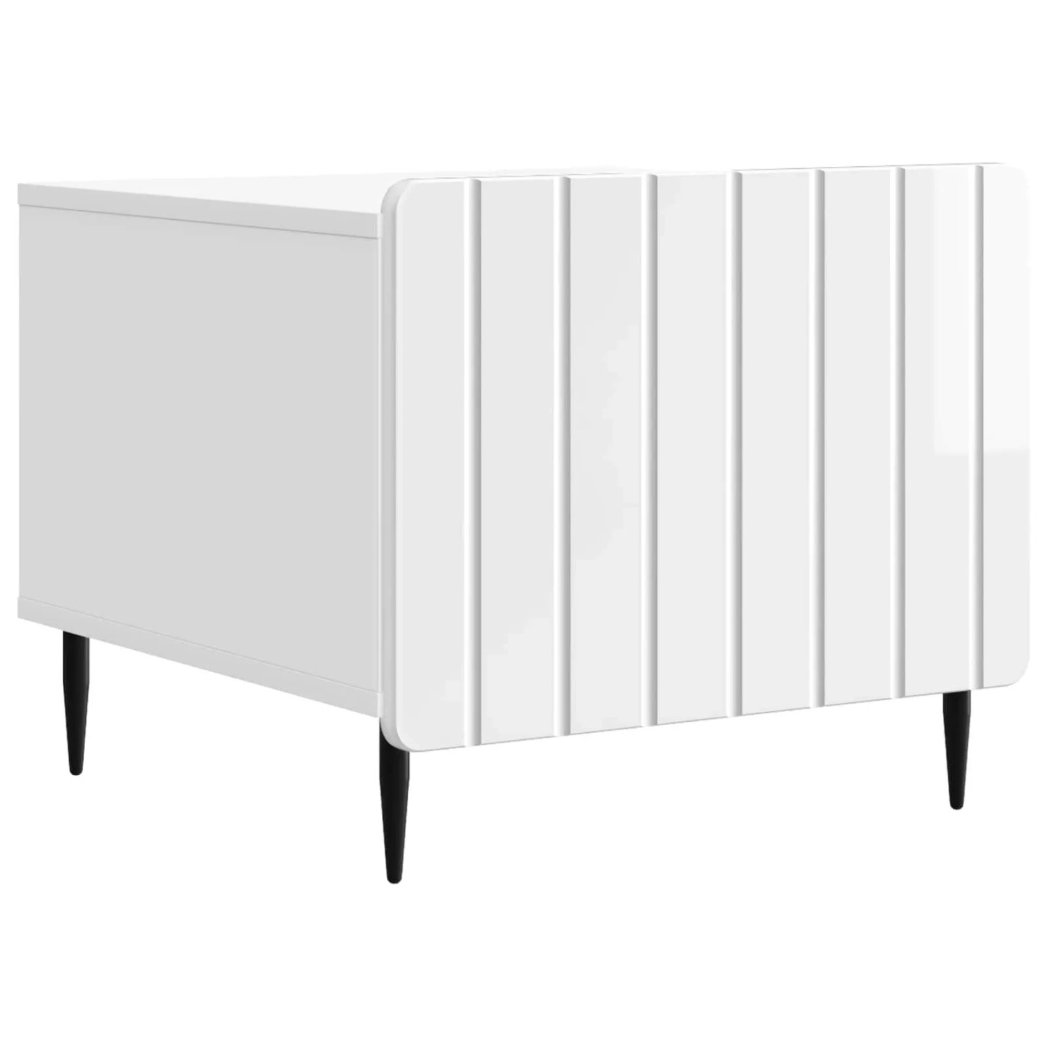 vidaXL Couchtisch Hochglanz Weiß 49 x 50 x 42 cm Holzwerkstoff 894509