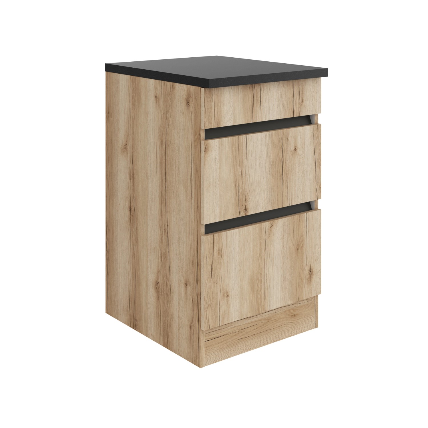 Optifit Unterschrank mit Auszügen 50 x 88 x 60 cm Kaya290 Wildeiche Nachbil günstig online kaufen