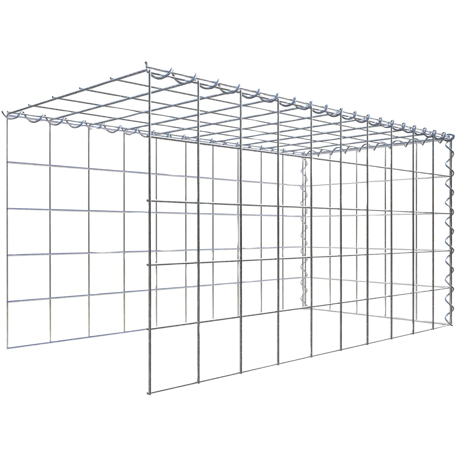 Gabiona Gabione-Anbaukorb Typ 4 50 x 100 x 50 cm Maschenw 10 x 10 cm