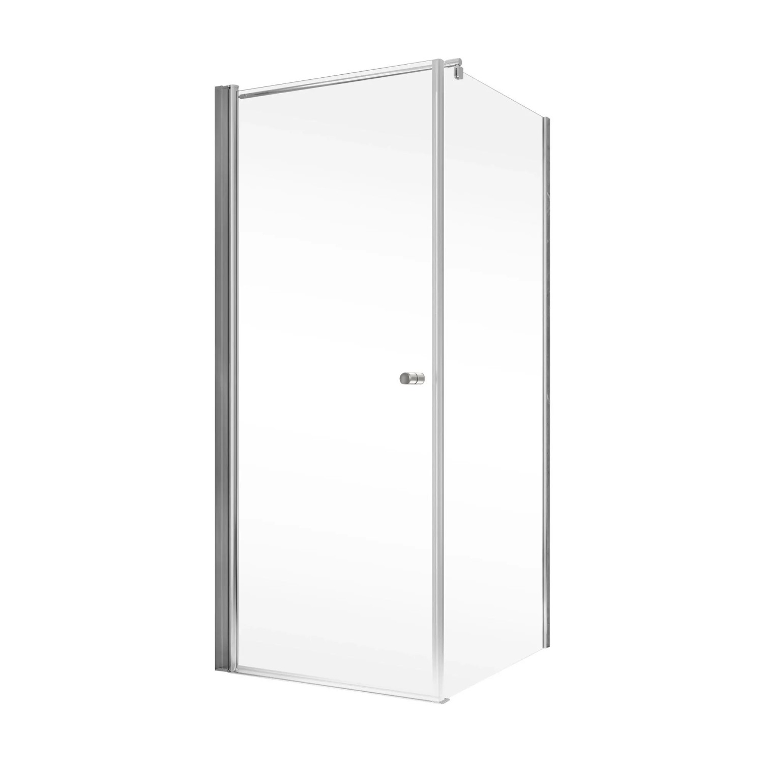 Schöner Wohnen Drehtür Gretia m. Seitenwand Chrom 80 cm x 200 cm DIN L