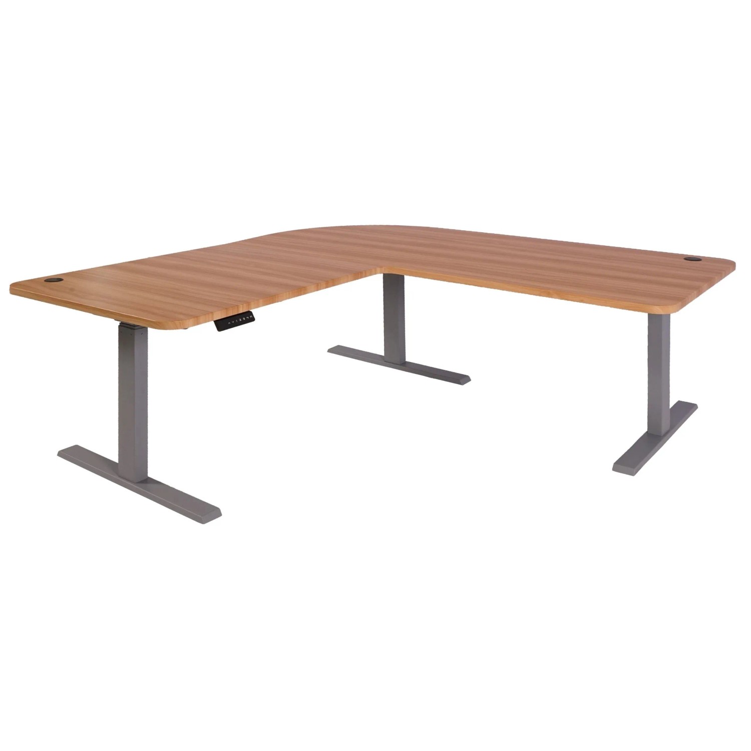 MCW Eck-Schreibtisch D40 Eiche-Dekor Grau