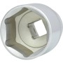 KS TOOLS 1/2 Zoll Sechskant Stecknuss 34 mm aus matt satiniertem Chrom-Vanadium mit FlankTraction-Profil.