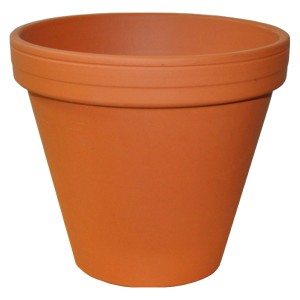 Pflanztopf aus Terrakotta, Ø 16 cm, klassisch für Garten und Balkon.