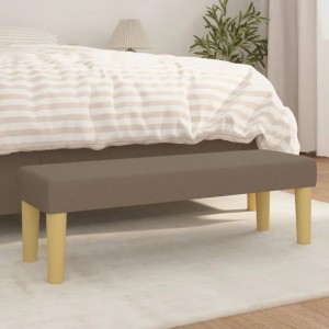 vidaXL Sitzbank Taupe 100x30x30 cm Stoff 346656