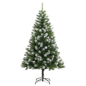 vidaXL Künstlicher Weihnachtsbaum Klappbar Beschneit 120 cm 356741
