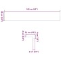 vidaXL Fensterbänke 2 Stk Hellbraun 160x25x2 cm Massivholz Eiche 4009148_10