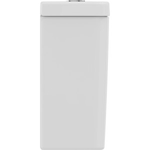 Weißer Ideal Standard Connect Cube Aufputzspülkasten mit Zulauf unten.