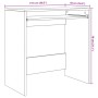 vidaXL Tisch mit Regal Weiß 77,5 x 43 x 79 cm Holzwerkstoff 869514_12