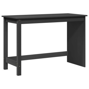 vidaXL Schreibtisch Grau 112 x 50 x 75 cm Massivholz Kiefer 42028374
