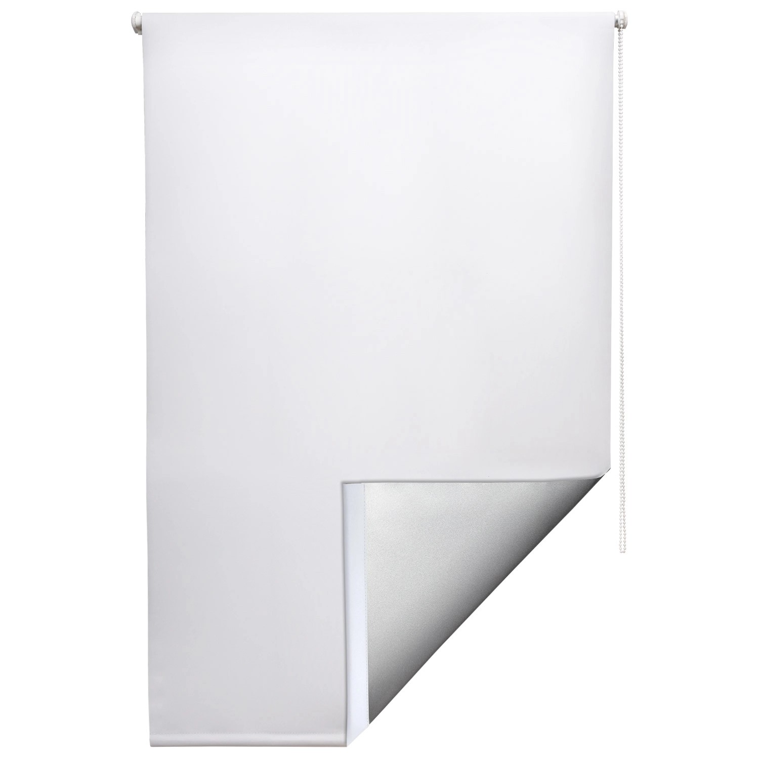 Weißes Sol Royal Thermorollo SolReflect T42, 55x160cm, mit Thermobeschichtung und Kettenzug.