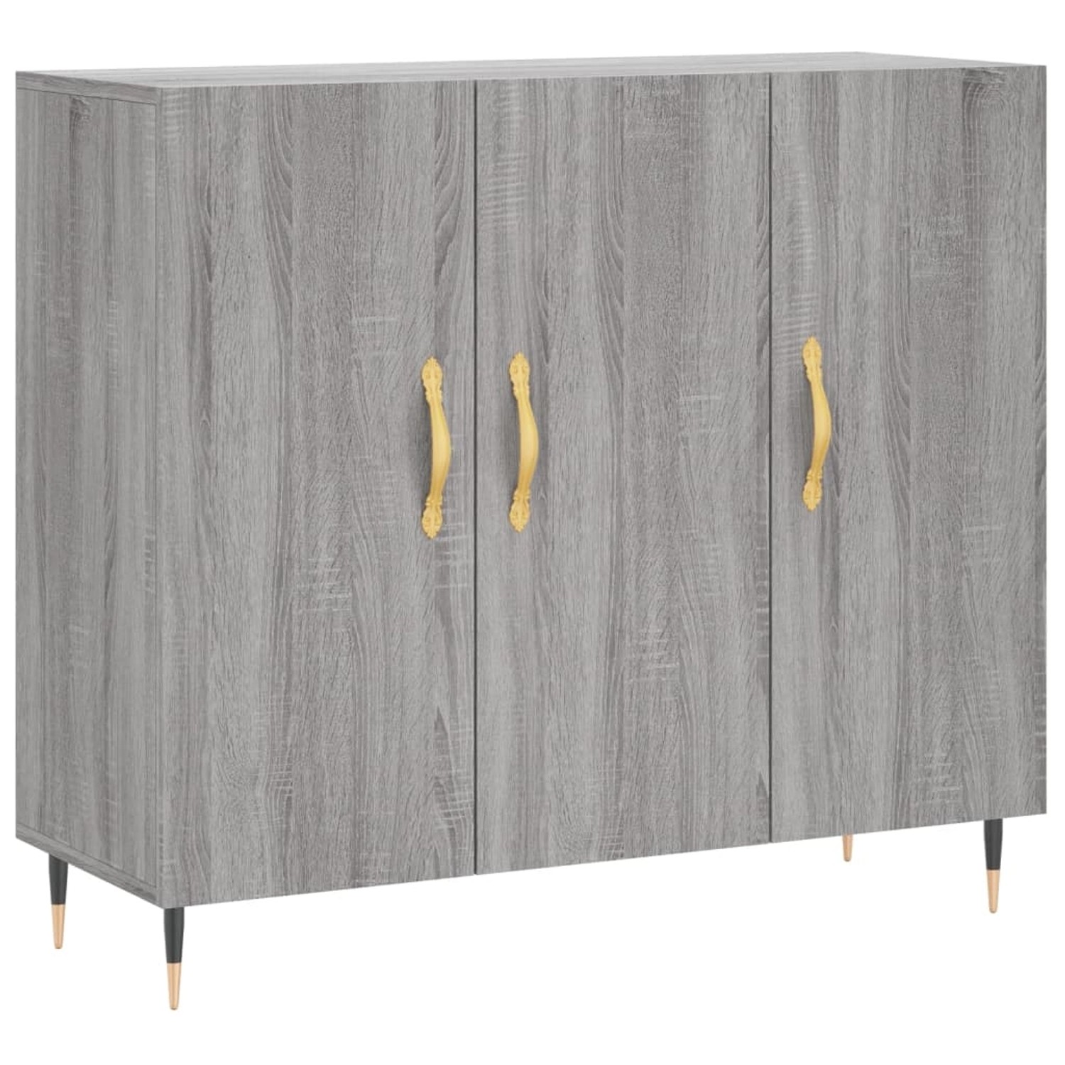 vidaXL Sideboard Grau Sonoma 90x34x80 cm Holzwerkstoff 828090 günstig online kaufen