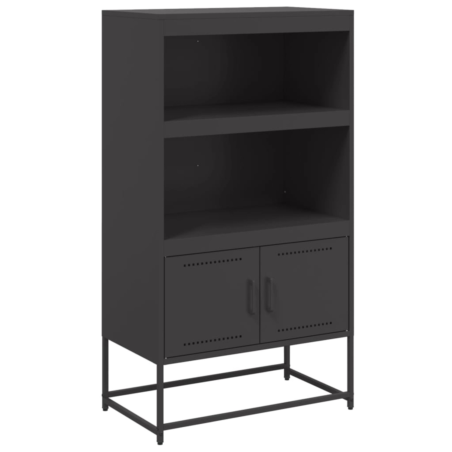 vidaXL Highboard Schwarz 68,5x38,5x123,5 cm Stahl 846500 günstig online kaufen