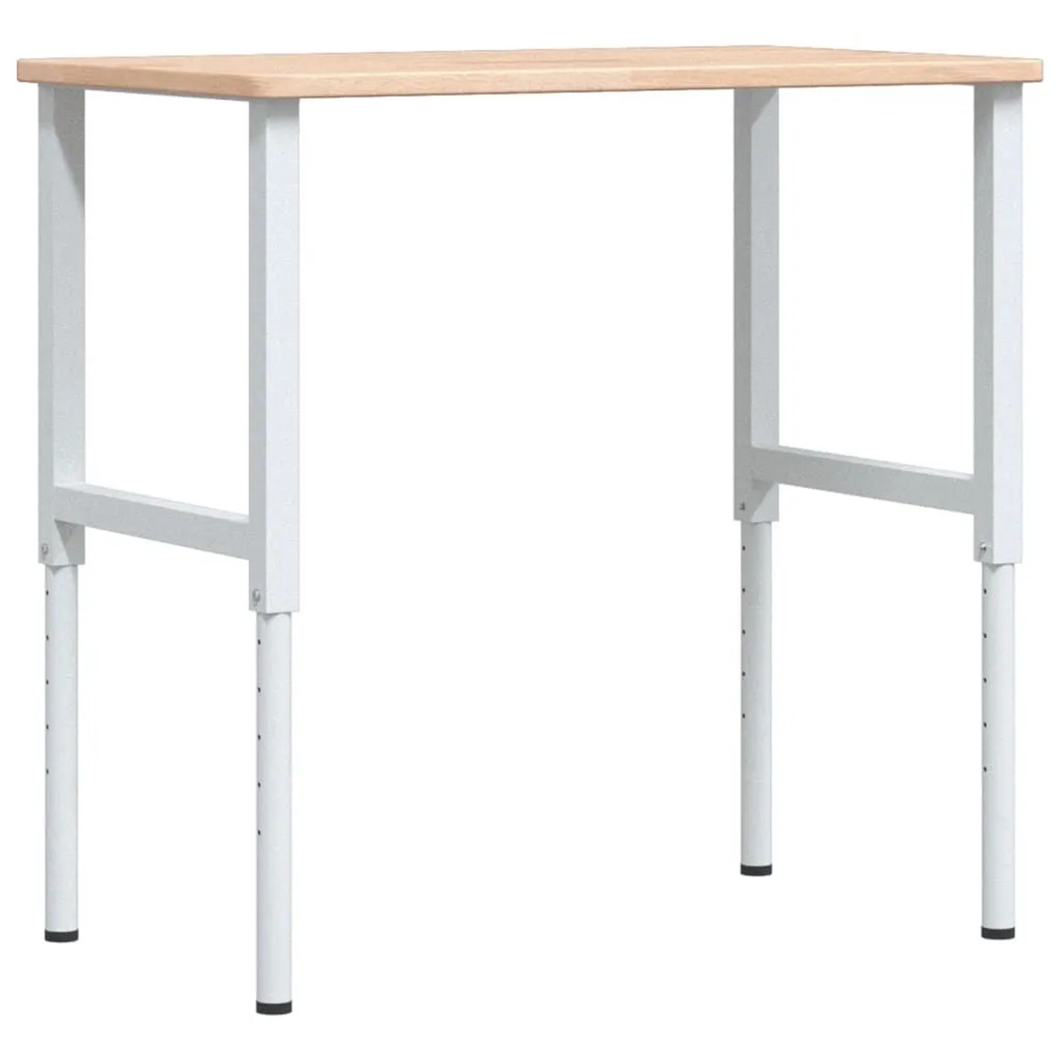 vidaXL Werkbank 100x60x71,5-98 cm Massivholz Eiche Rechteckig 3309700