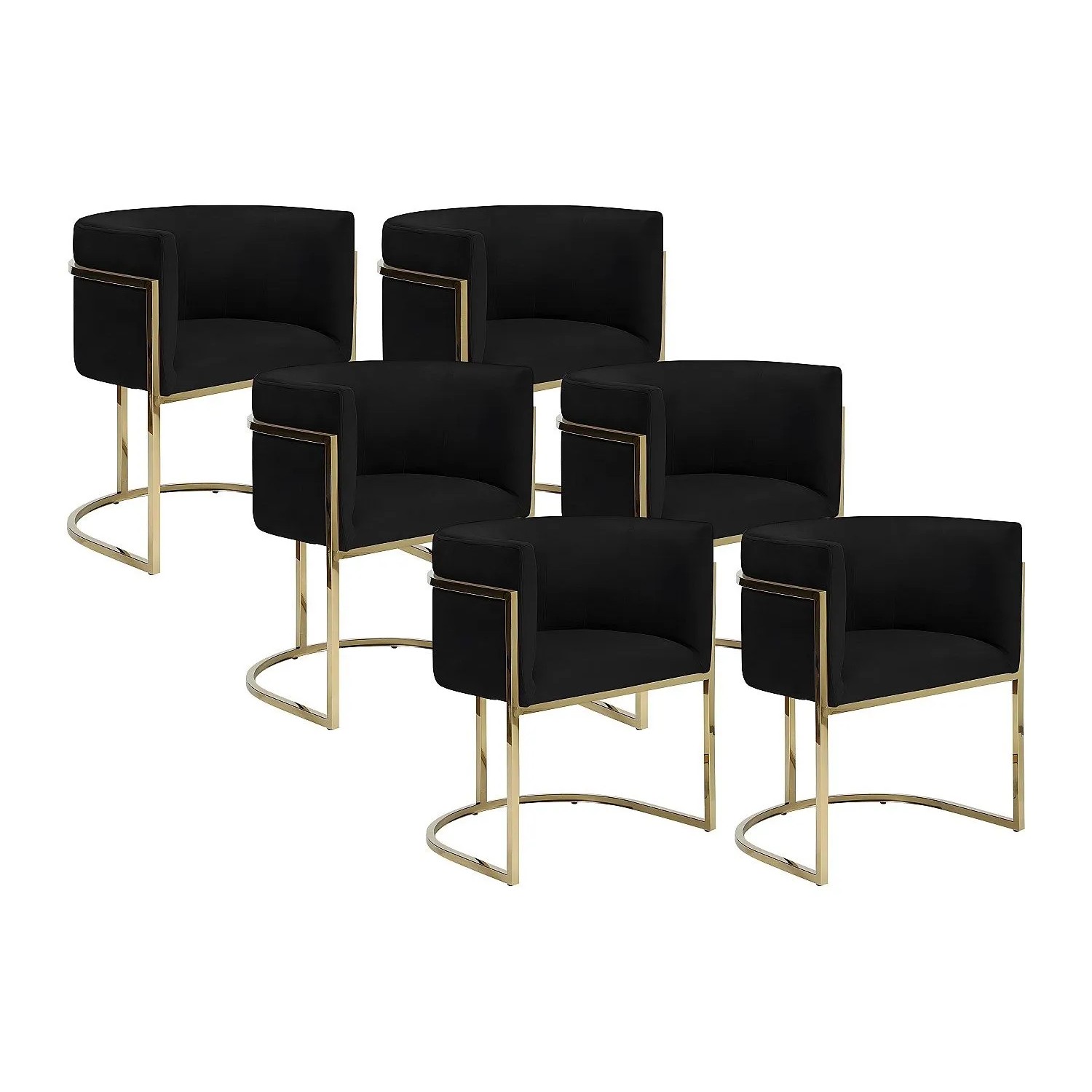 Vente-unique Stuhl Peria Schwarz 60 cm