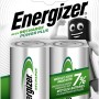 Energizer Akku Power Plus D Mono, 2er-Packung, 2500 mAh, wiederaufladbar für Standardgeräte.