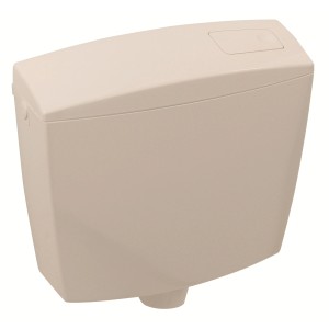 Sanitop-Wingenroth Spülkasten Topas in Beige für Aufputzmontage mit 2-Mengen-Spültechnik.