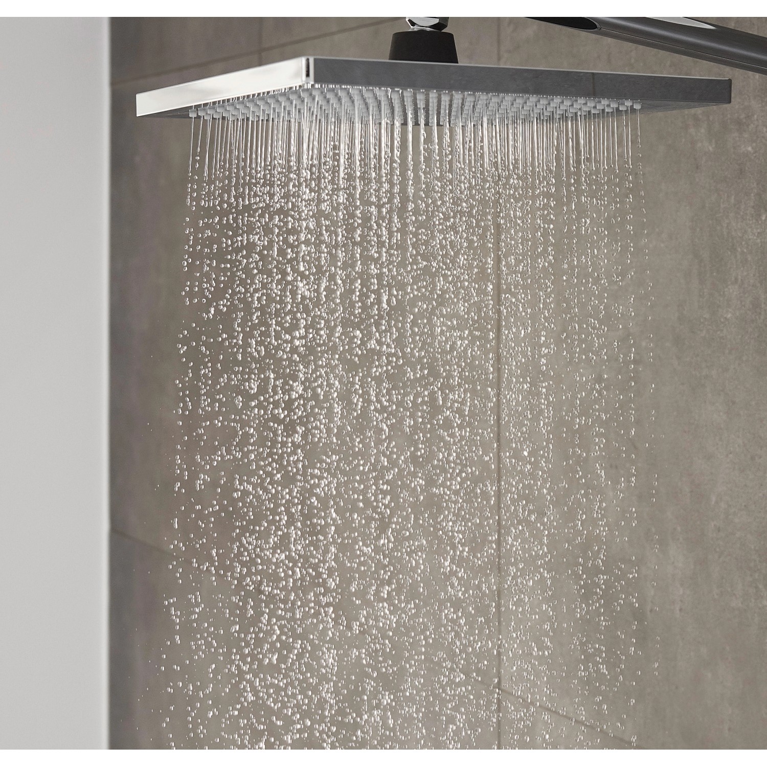 Hansgrohe Crometta E 240 Duschsystem mit Thermostat in Weiß-Chrom mit Regendusche.