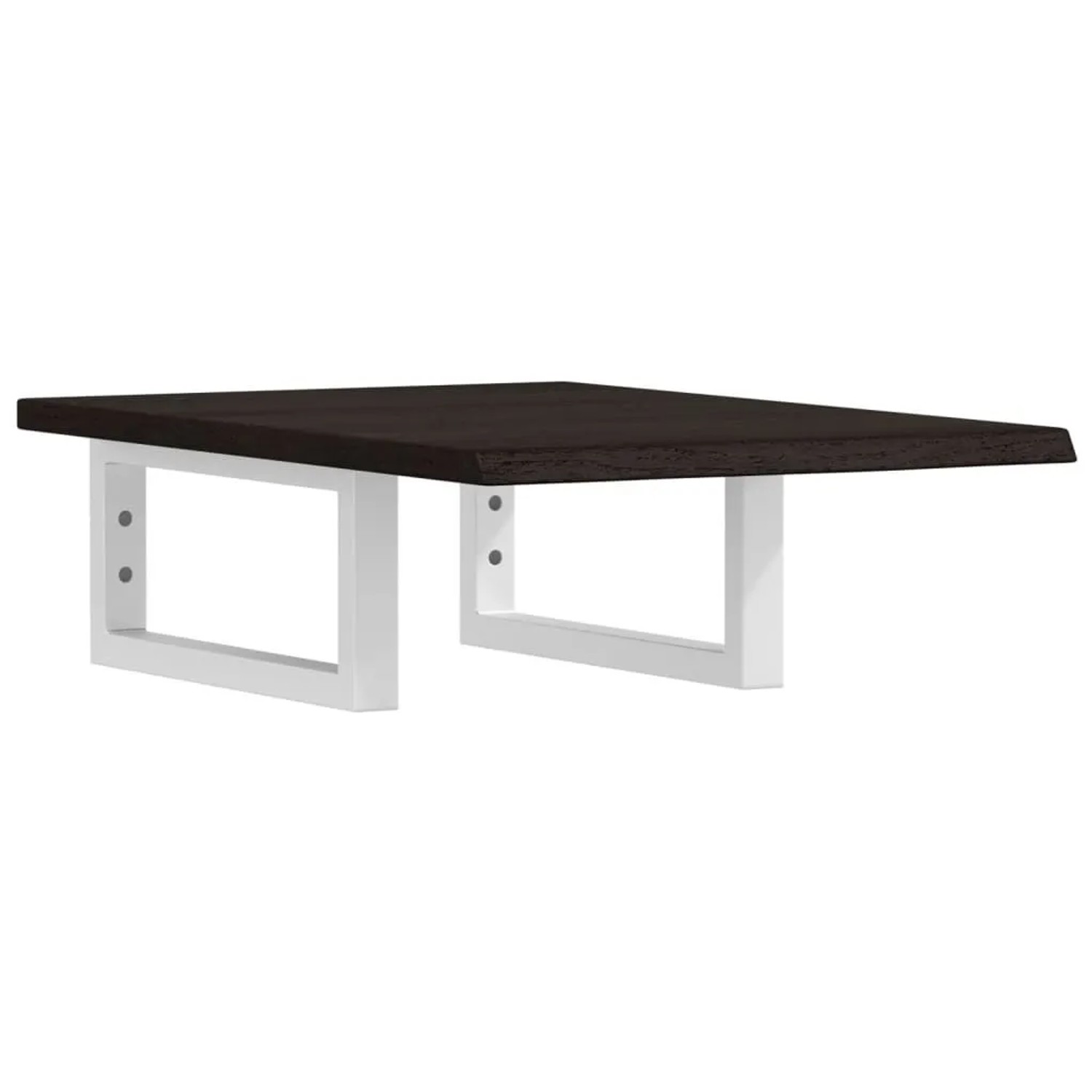 vidaXL Waschtischplatte mit Halterung Stahl und Massivholz Eiche 3302576 günstig online kaufen