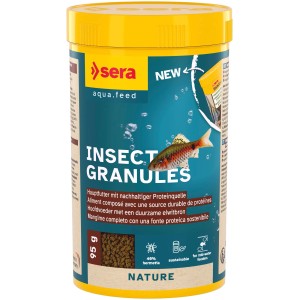 Sera Insect Nature Fischfutter-Granulat, 250ml Dose mit Insektenmehl für artgerechte Ernährung.