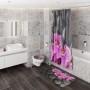 Badezimmer mit Sanilo WC-Bürste Madeira und passenden Badaccessoires mit Orchideen Motiv.