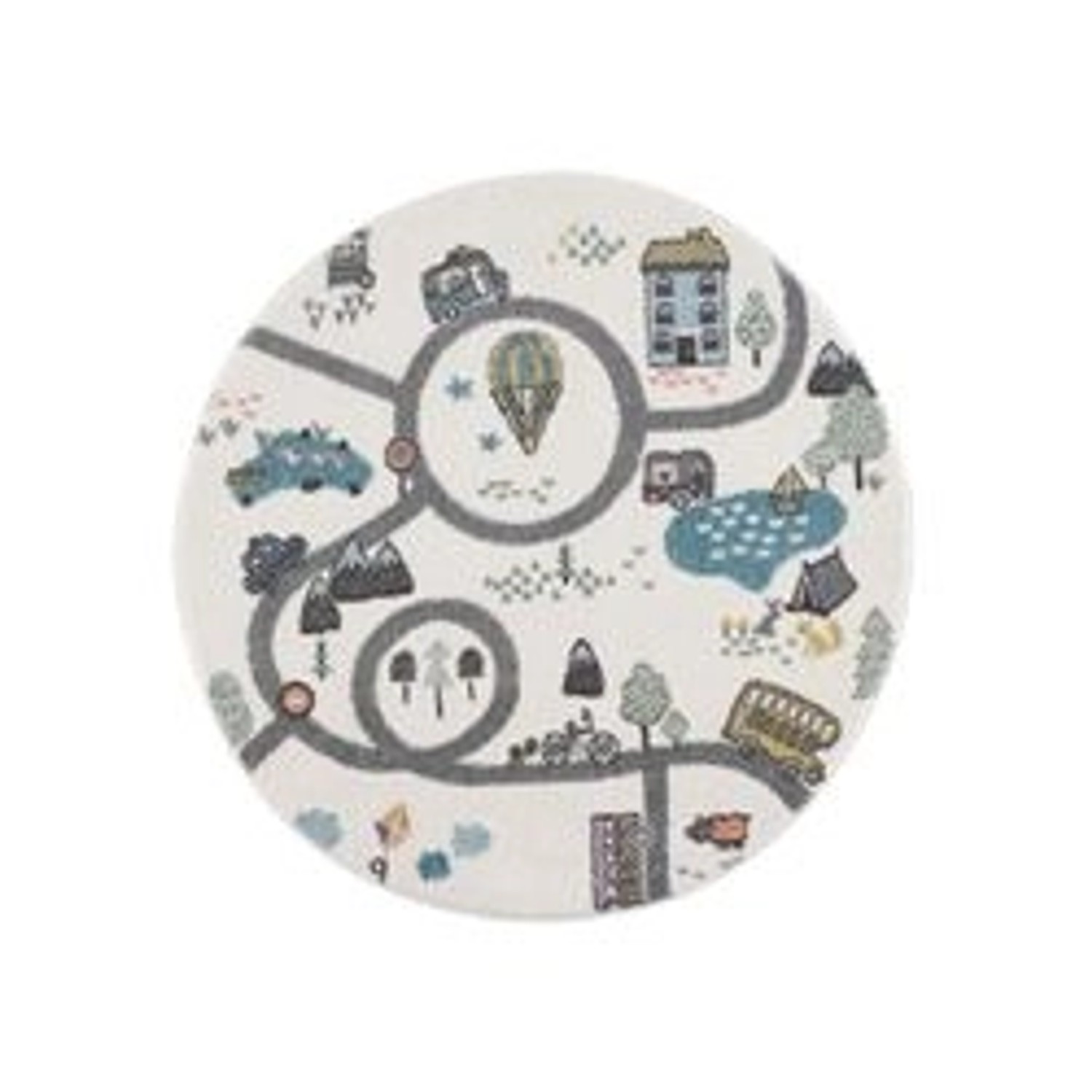 payé Teppich Anime 9376 Kinderzimmer Rund 120x120 cm Cream günstig online kaufen