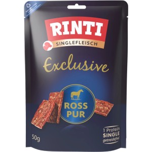 Rinti Hunde-Fleischstreifen Singlefleisch Exclusive Ross 50 g