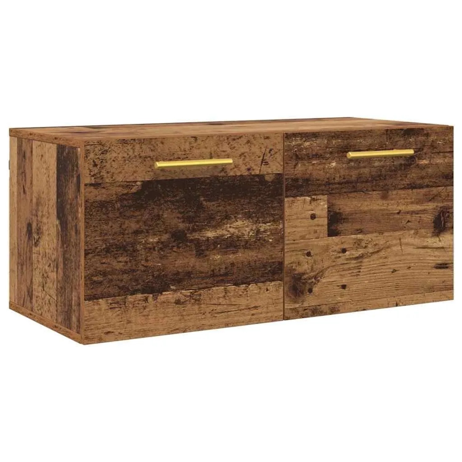 vidaXL Wandschrank Altholz 80 x 36,5 x 35 cm Holzwerkstoff 879555 günstig online kaufen