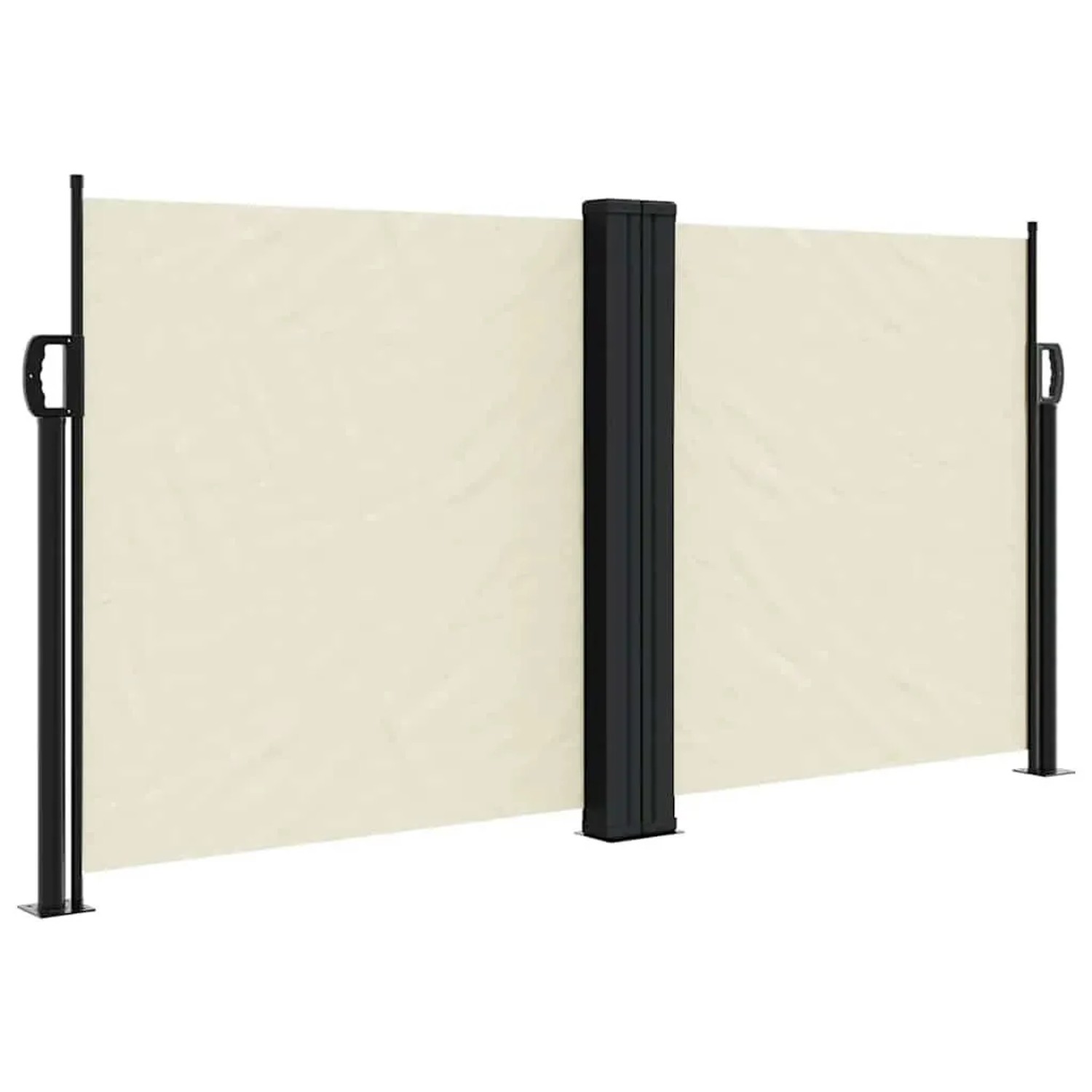 vidaXL Seitenmarkise Ausziehbar Creme 120x1000 cm 4004700