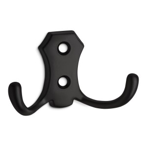 SOTECH Garderobenhaken LENA 2 Fach Kurz Schwarz