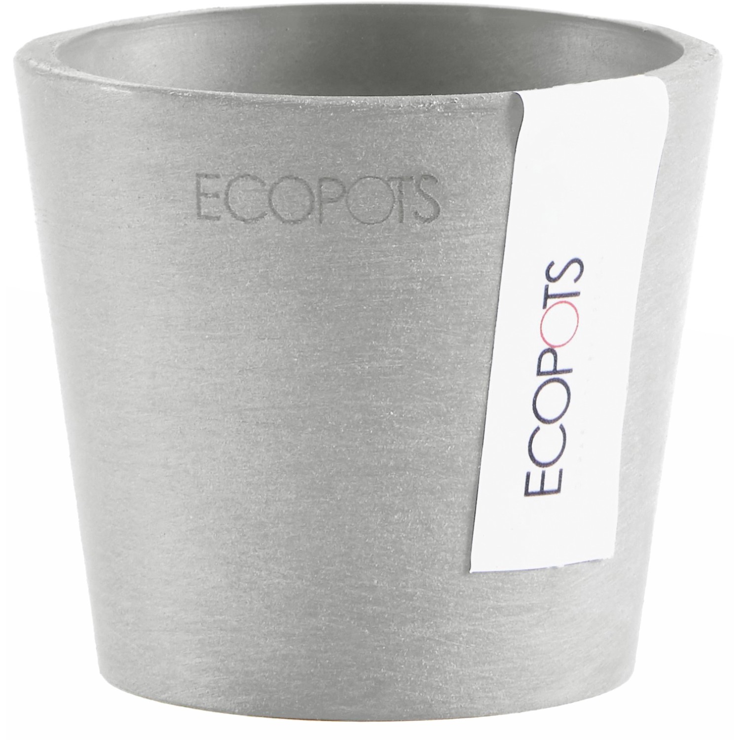 Ecopots Pflanztopf Amsterdam Mini Weißgrau 8 cm