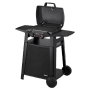 Enders Elektrogrill eUrban Pro 2 Turbo mit Trolley, Grillfläche und Seitenablagen.