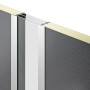 Detailansicht EcoStar Haustür Isopro IP 780S, Anthrazit-Metallic, Querschnitt mit Dämmung.