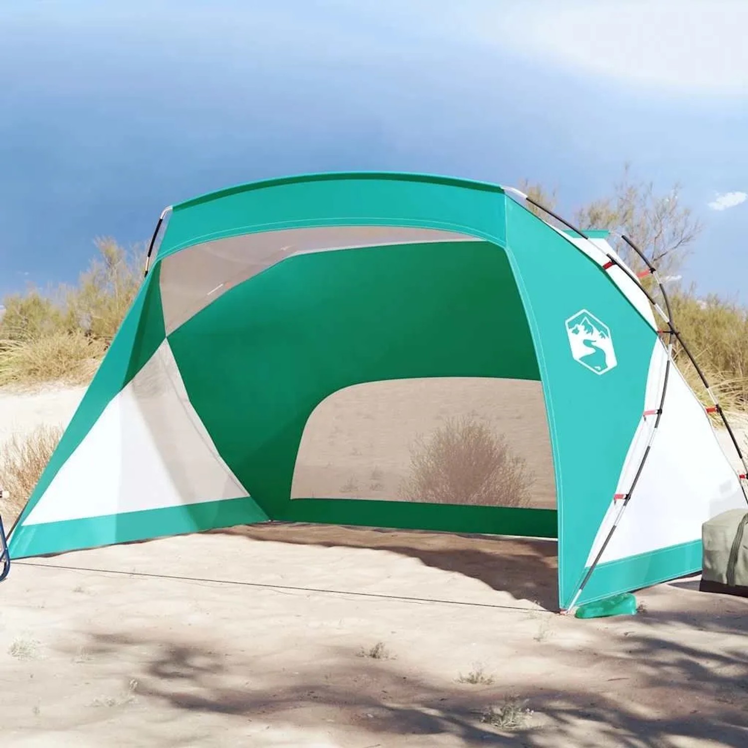 vidaXL Strandzelt Meergrün 274x178x170/148 cm 185T Polyester 94404_2