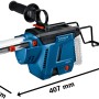 Bosch Professional GDE 18V-26D Akku-Staubsauger für Bohrhämmer, mit Maßangaben.