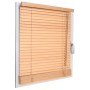 Holzjalousie Sol Royal SolDecor JH3 in Eiche, Lamellen mit Zugschnüren und Einstellstab.