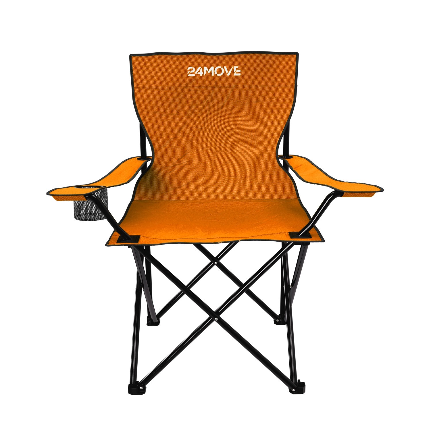 24Move Campingstuhl Faltstuhl Orange Getraenkehalter Tragetasche Outdoor Fa günstig online kaufen