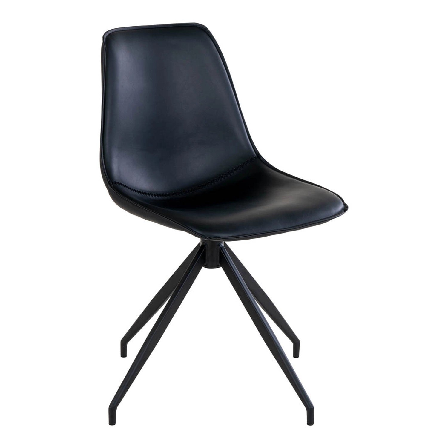 ebuy24 Monaco Esszimmerstuhl PU Kunstleder Schwarz günstig online kaufen