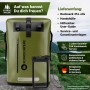Olivgrüner SCANDIC NATURE Pioneer 35L Roll Top Rucksack mit Handyhülle für Outdoor, Wandern & Reisen.