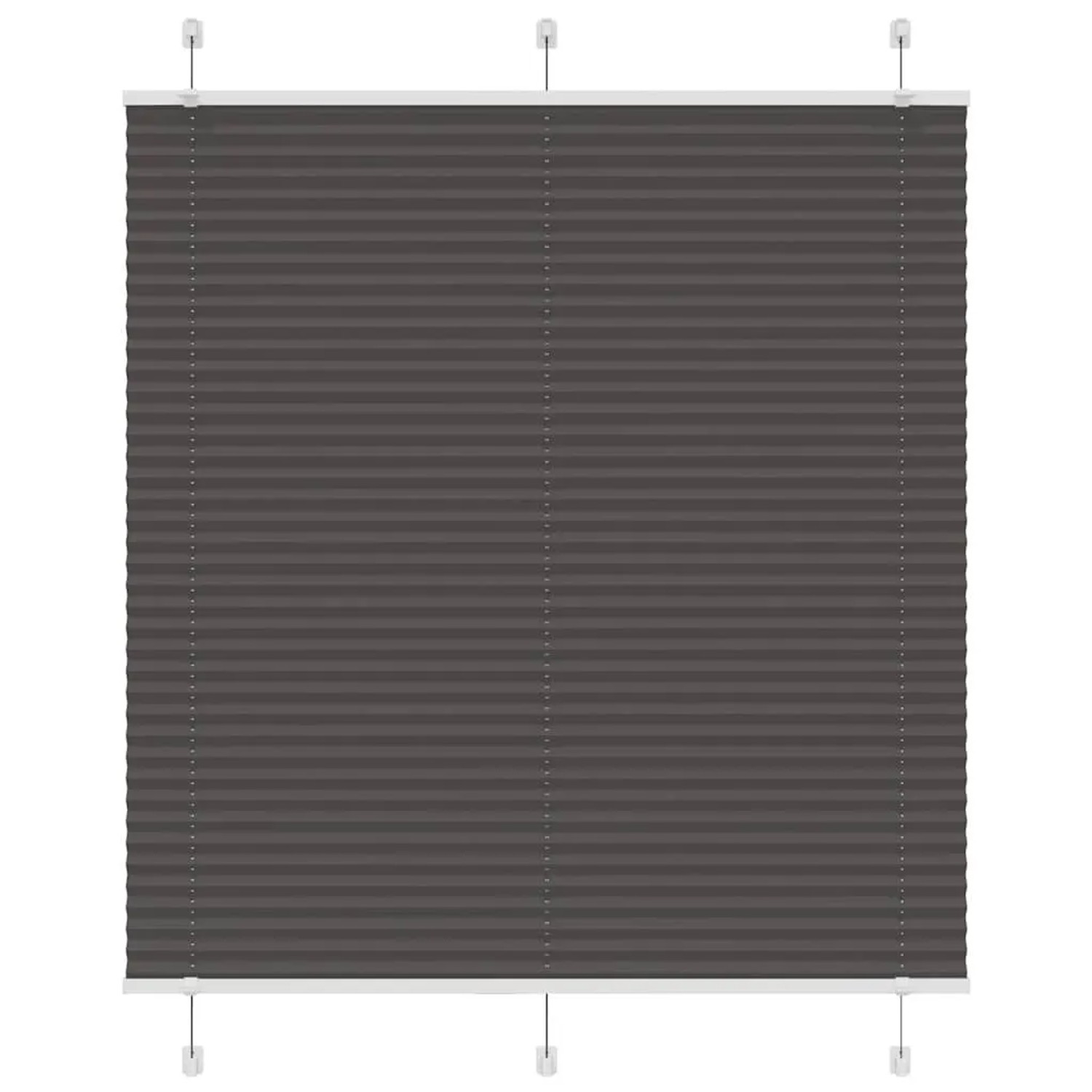 vidaXL Plissee Schwarz 115x150 cm Stoffbreite 114,4 cm Polyester 4015146 günstig online kaufen
