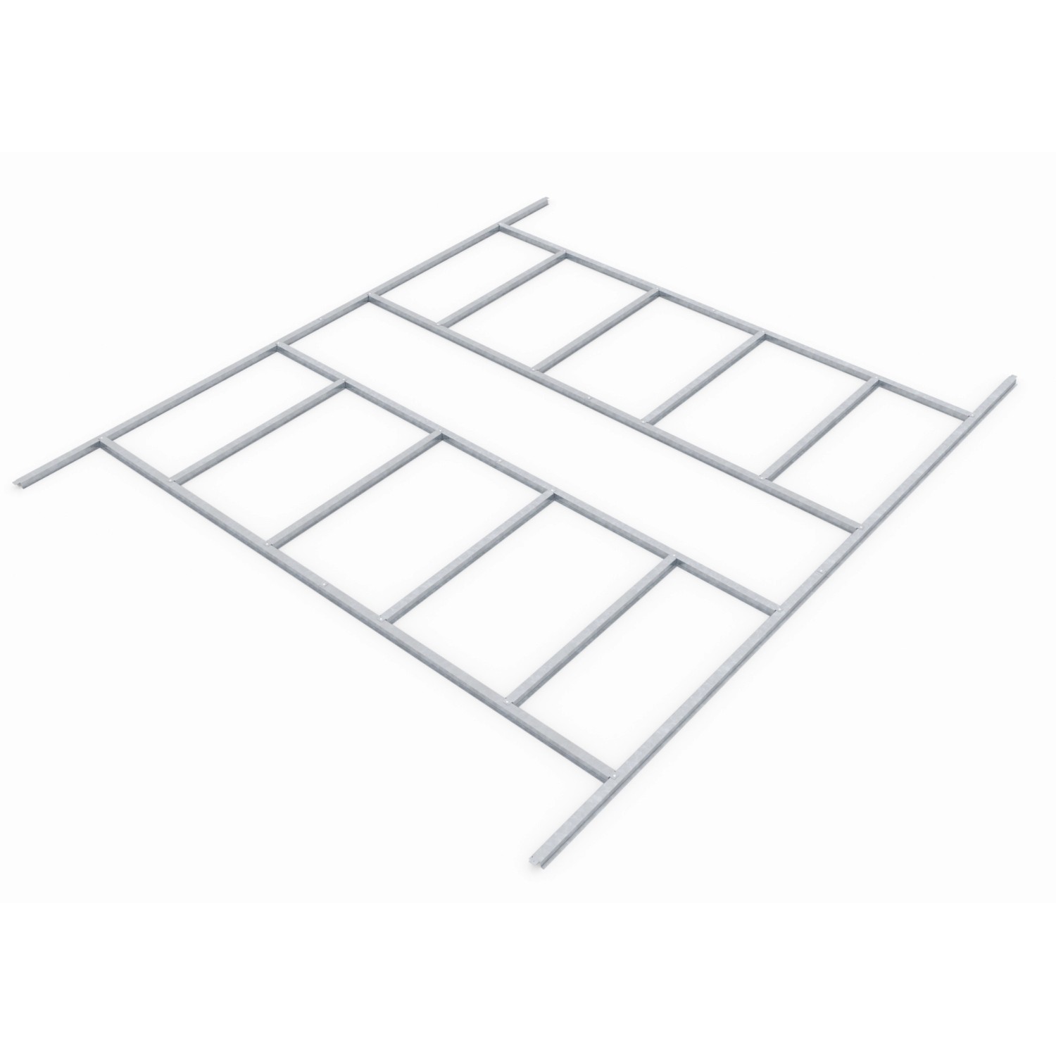 Pergart Bodenfundament Frankfurt II 1112 Alu 309 cm x 352 cm x 2,6 cm