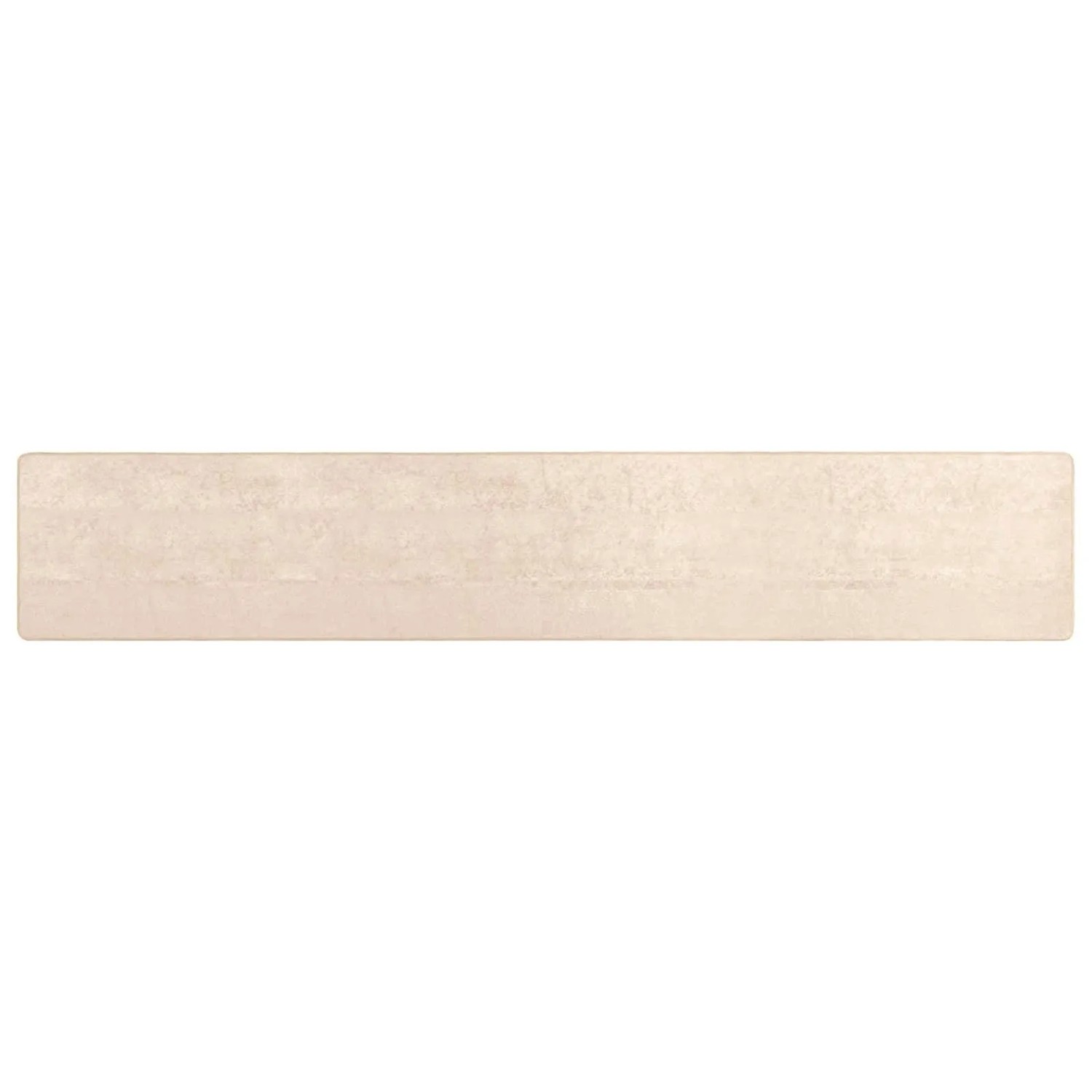 vidaXL Teppichläufer MARSA Creme 400 x 100 cm Polyester und PVC 42023066