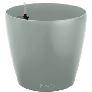 Lechuza Classico Color Eco 60 Pflanzgefäß, hellgrau, Ø 60 cm, mit Bewässerungssystem.