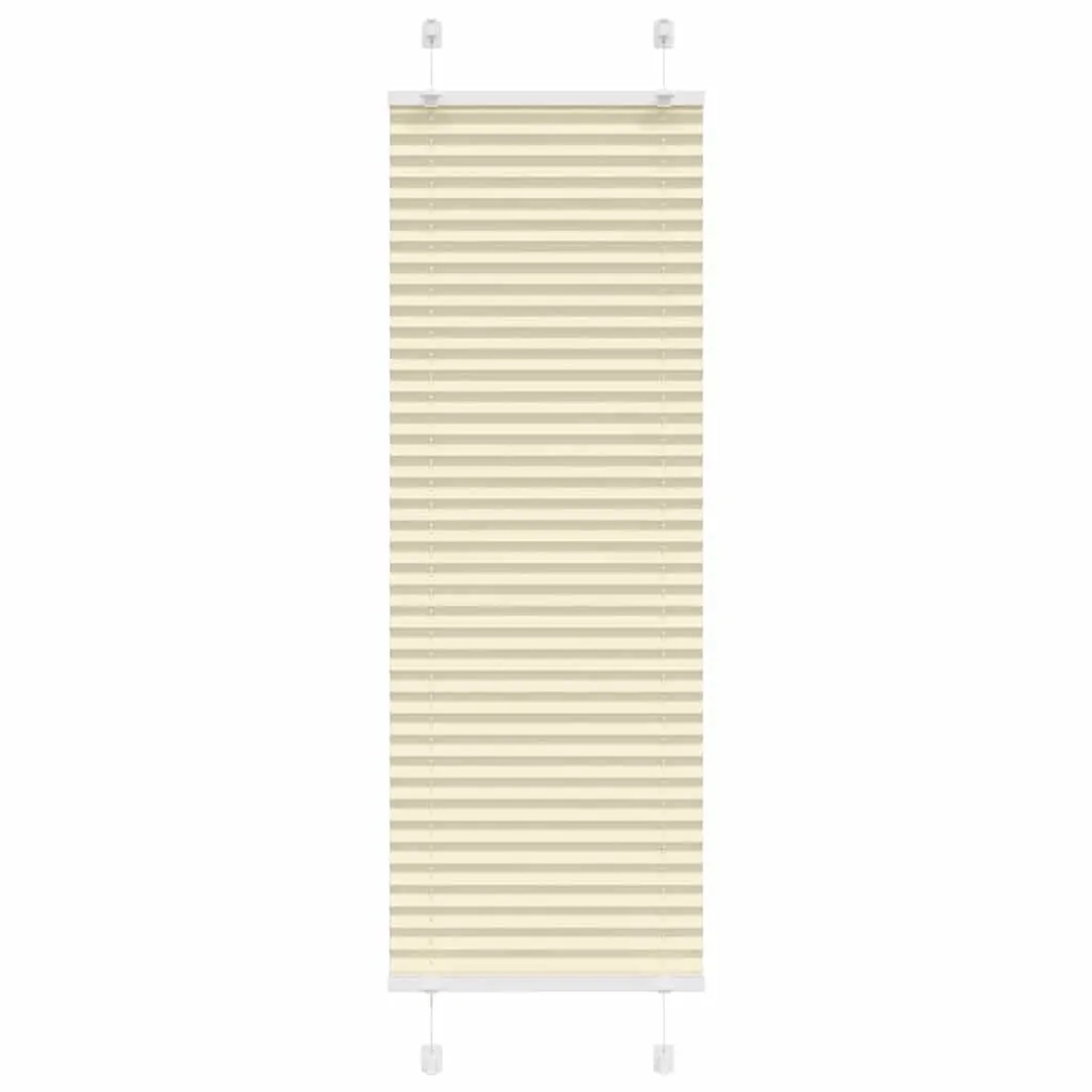 vidaXL Plissee Creme 40x100 cm Stoffbreite 39,4 cm Polyester 4015267 günstig online kaufen