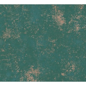 A.S. Création Vliestapete Uni Metallic Grün/Gold mit Struktur für Wandgestaltung.