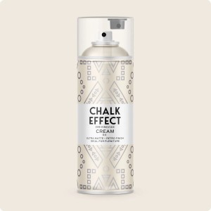 COSMOS LAC Kreidefarbe Spray Chalk Effect  Hochwertige Chalky Kreidesprühfarbe Farbspray  Spray Paint Farbe Creme