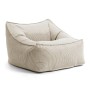 Beiger mokebo Sitzsack 'Der Lümmel' aus Cord, ideal als Sessel oder Lesestuhl.