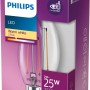Philips LED-Lampe E14 Kerze, 2W, warmweiß, 250lm, in Verpackung.
