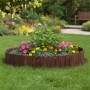 Relaxdays Beeteinfassung Tannenholz Dunkelbraun Flexibel 200 cm x 40 cm_3