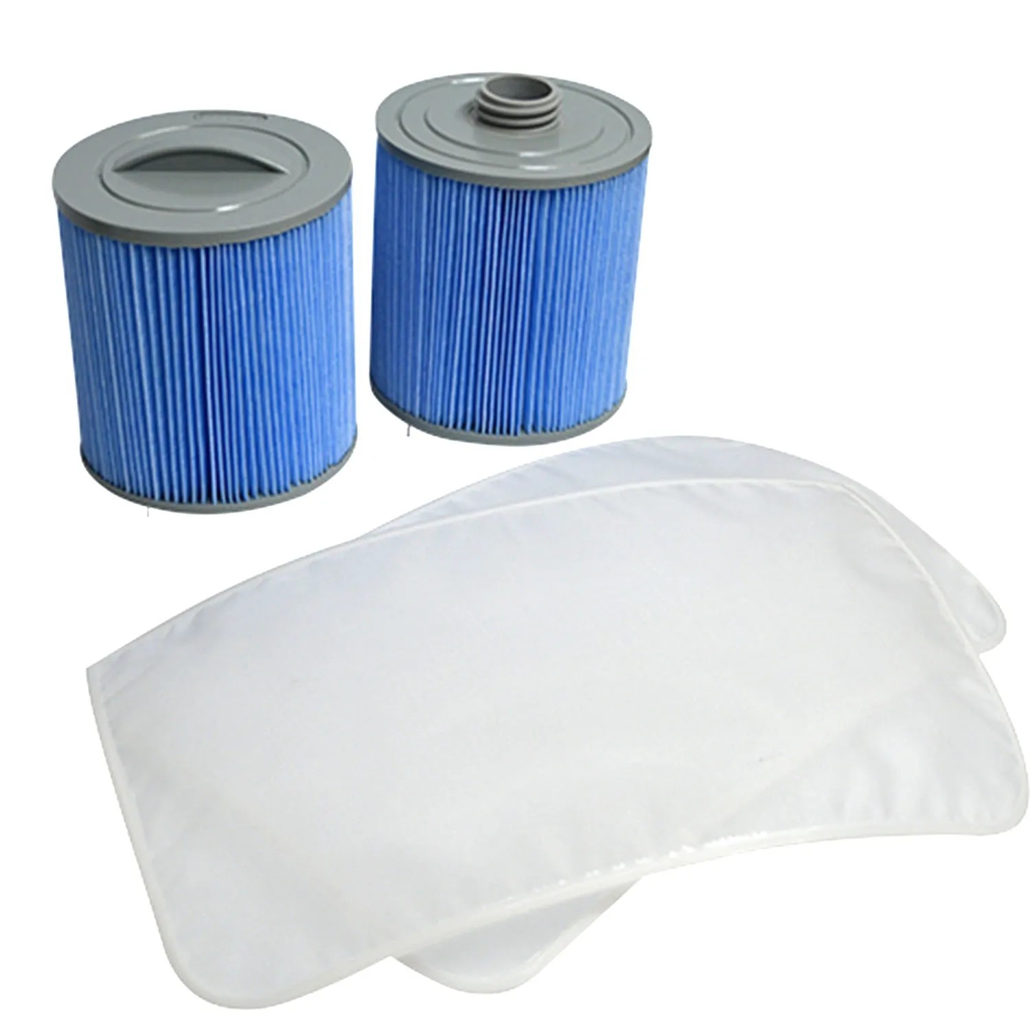 Canadian Spa Filterset: 2 Glacier Filter, 2 Vorfilter für Acryl-Pools.