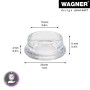 Wagner Möbeluntersetzer EH 0415, transparent, Ø 1,5 cm, 4er-Set, zum Schutz von Möbeln und Böden.